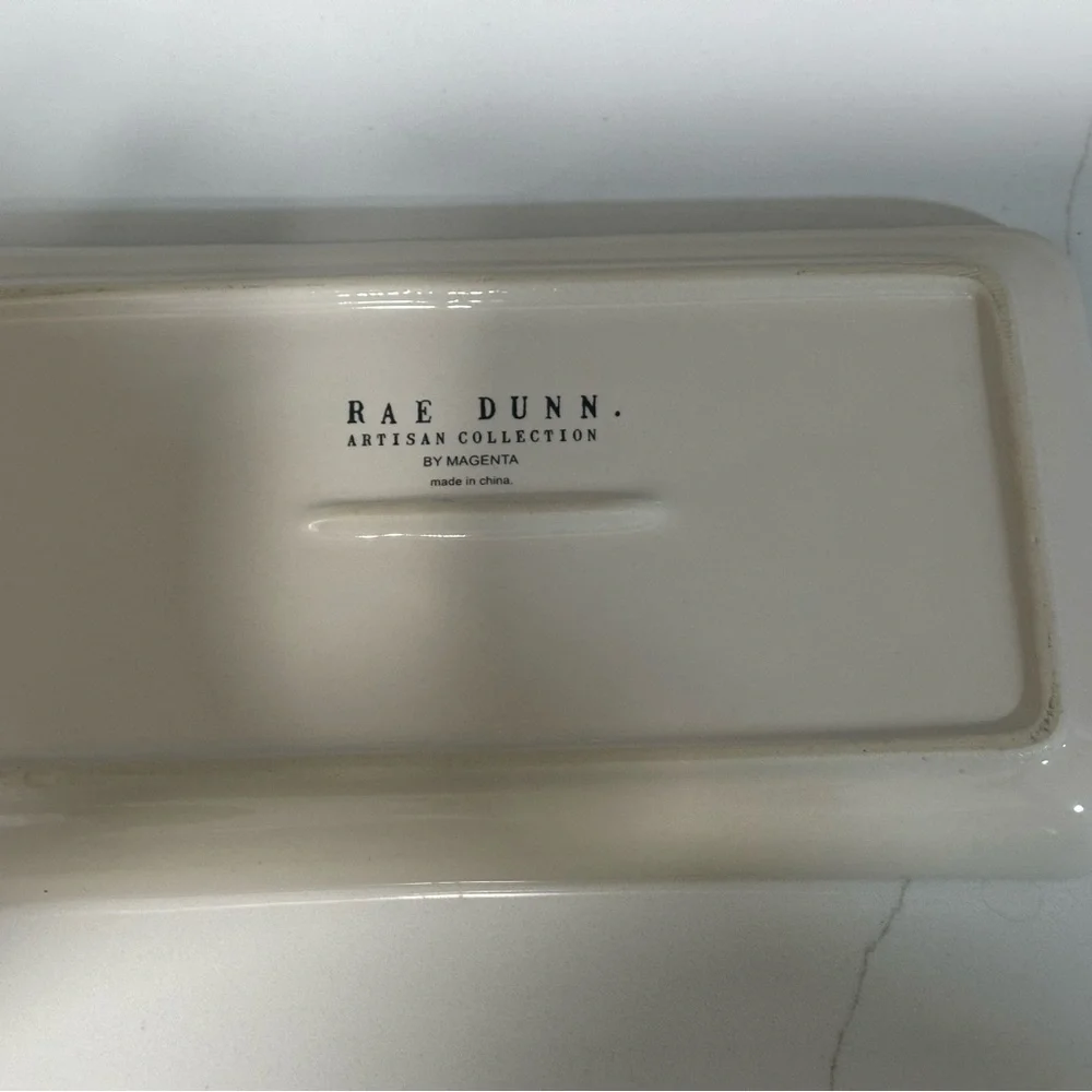 Rae Dunn Hello Gorgeous Plate Pottery Artisan Collection by MAGENTA Makeup Tray